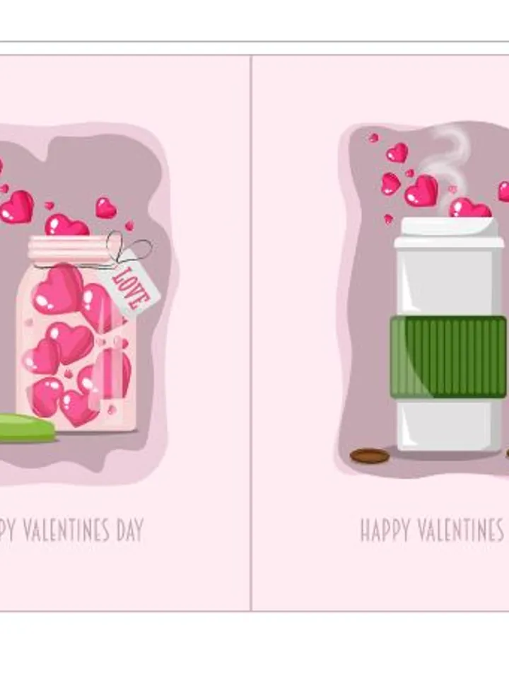 "Hearts" postcards