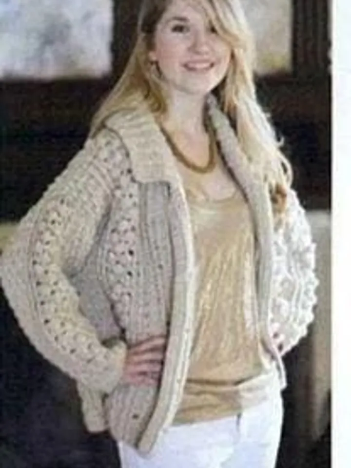 Cardigan pattern, textured cardigan crochet, aran cardigan crochet pattern pdf instant download