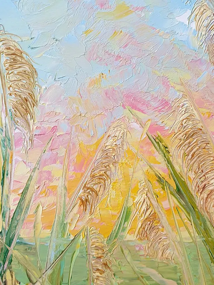 Beach Dunes Painting Coastal Original Art Landscape Wall Art Small Oil Painting