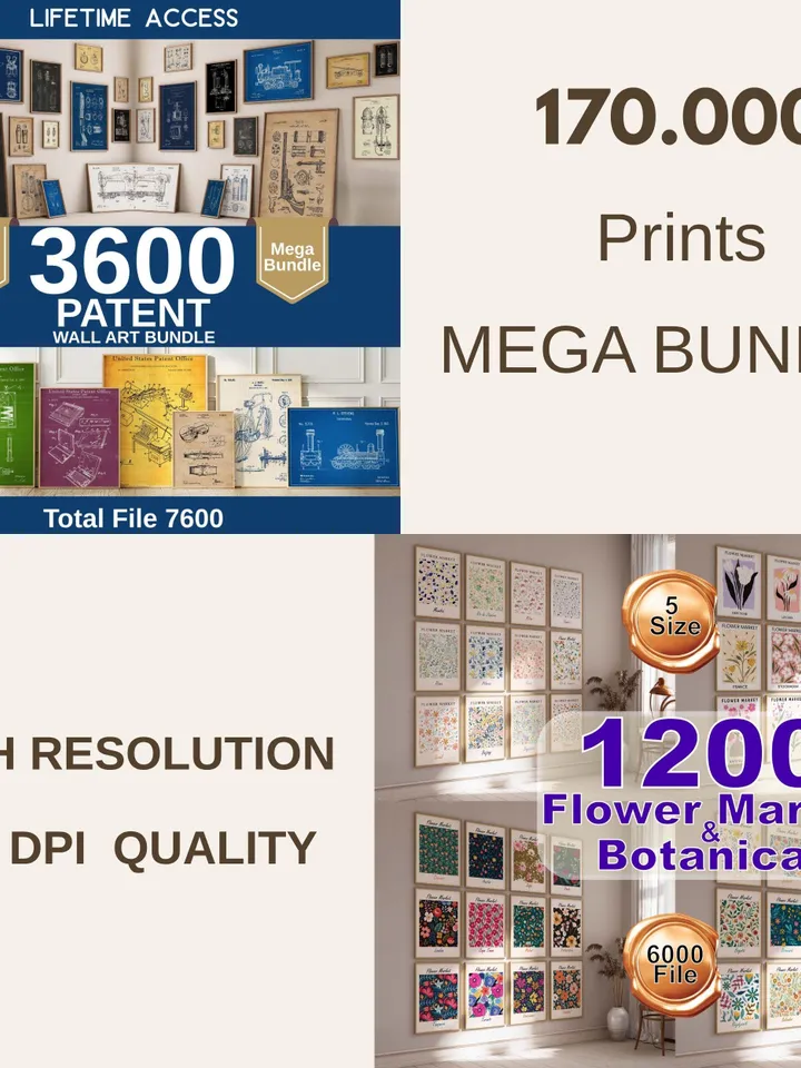 213000 Printable Wall Art Bundle Maximalist Aesthetic Gallery Set Eclectic Posters Trendy Home Decor Instant Digital Download Gift Poster