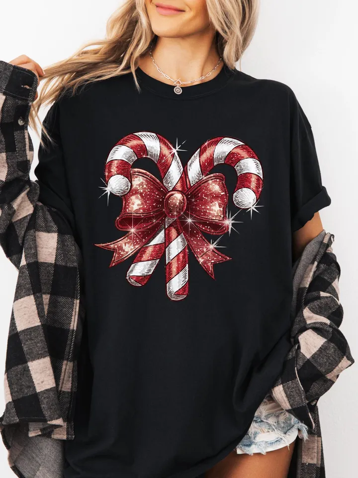 Candy Cane png Christmas png Glitter Christmas png Coquette Holiday png Merry Christmas png Retro Christmas png Merry xmas png Disco png