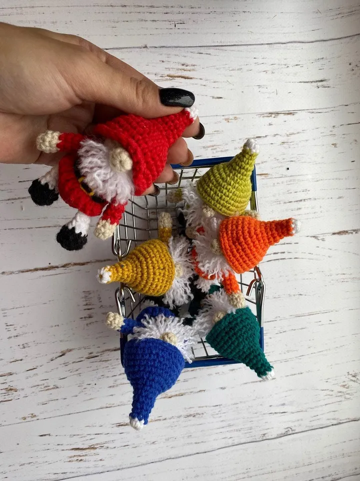 PDF Crochet Pattern Christmas Gnome doll, Amigurumi Gnome Tutorial, Santa Gnome Doll, Christmas ornaments, Christmas Decor. Christmas Doll