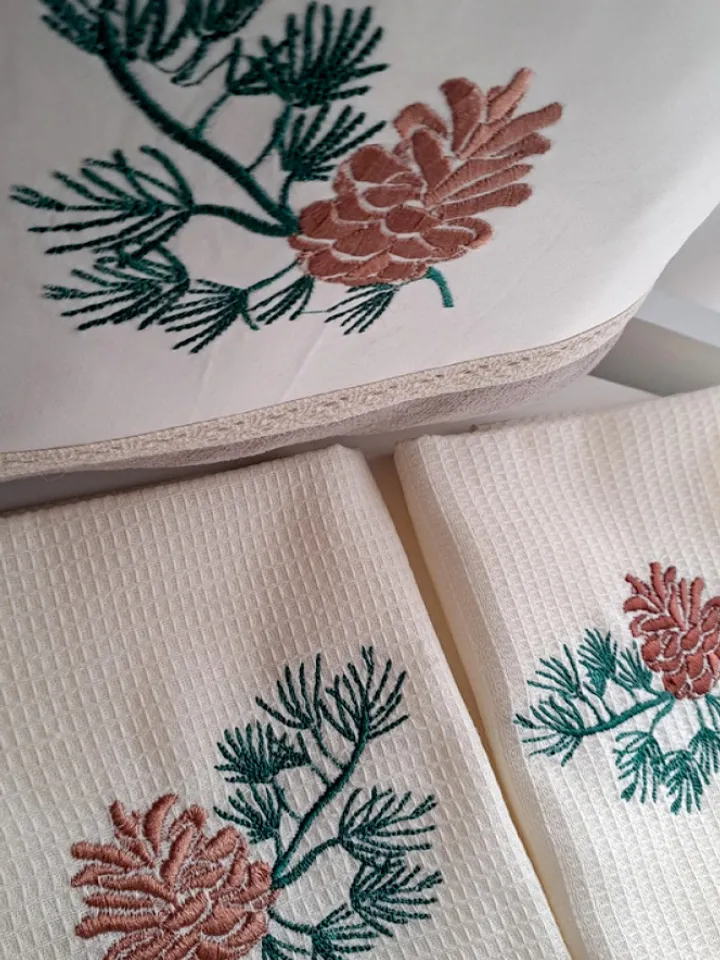 Machine Embroidery Design Pine Cone