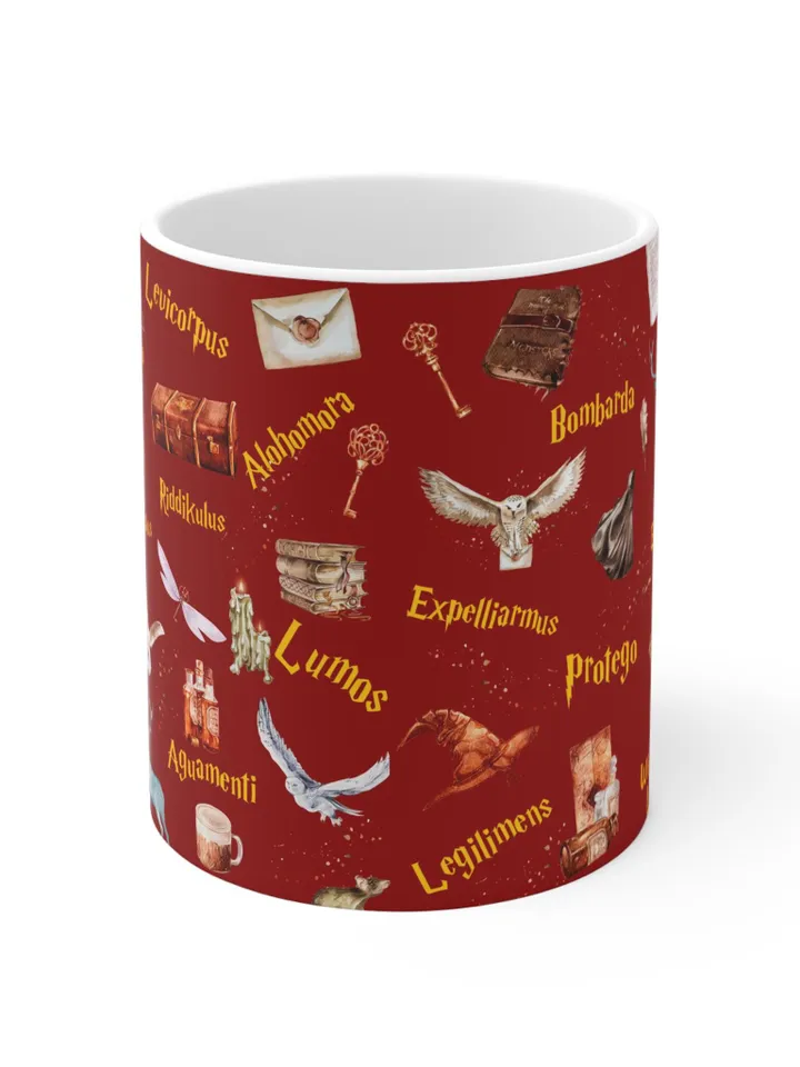 Wizarding World Mug Coffee Cup gift, Magical Tea Mug, Magic School Drinkware, Wizard Fan Present, Witchcraft