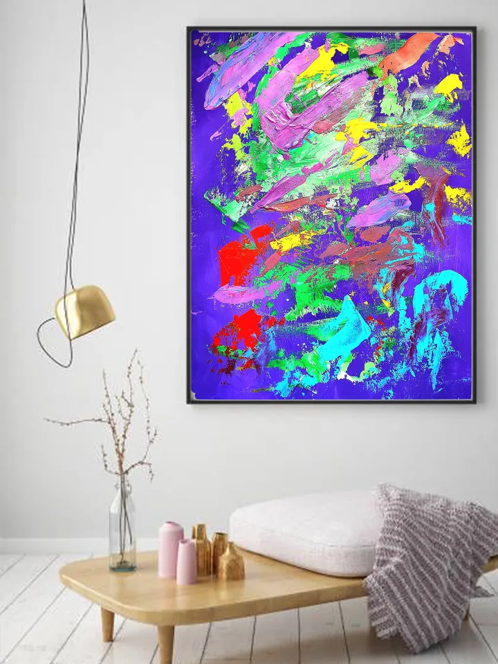Abstract Blue month