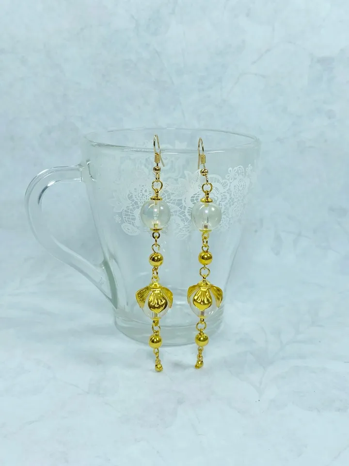 Vintage earrings. handmade.