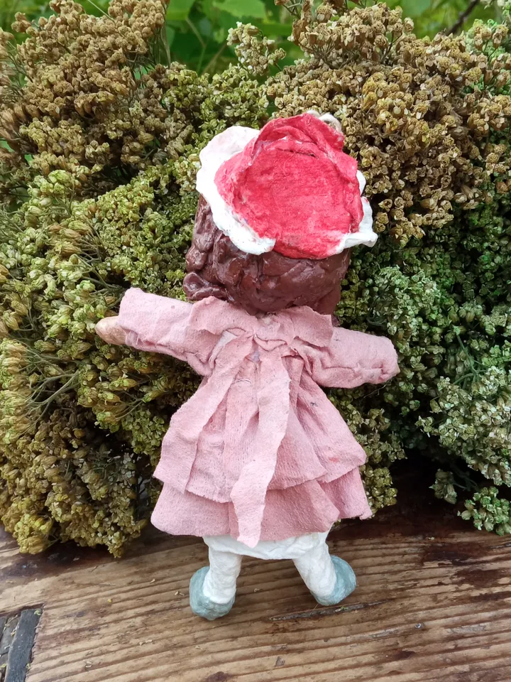 Author's handmade doll Girl-hug. Cotton doll. Birthday gift. A gift for her. Christmas presents. Christmas decorations. Home decor. Made in 1 copy. Free shipping