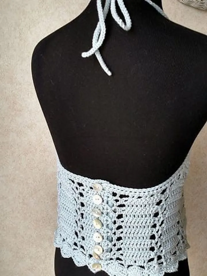 Top crochet, halter top , lace top , easy top crochet pattern pdf