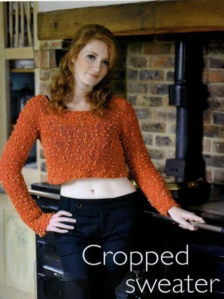 Cropped top Pattern, sweater crochet pattern, ballet top crochet, crop top sweater pdf instant download