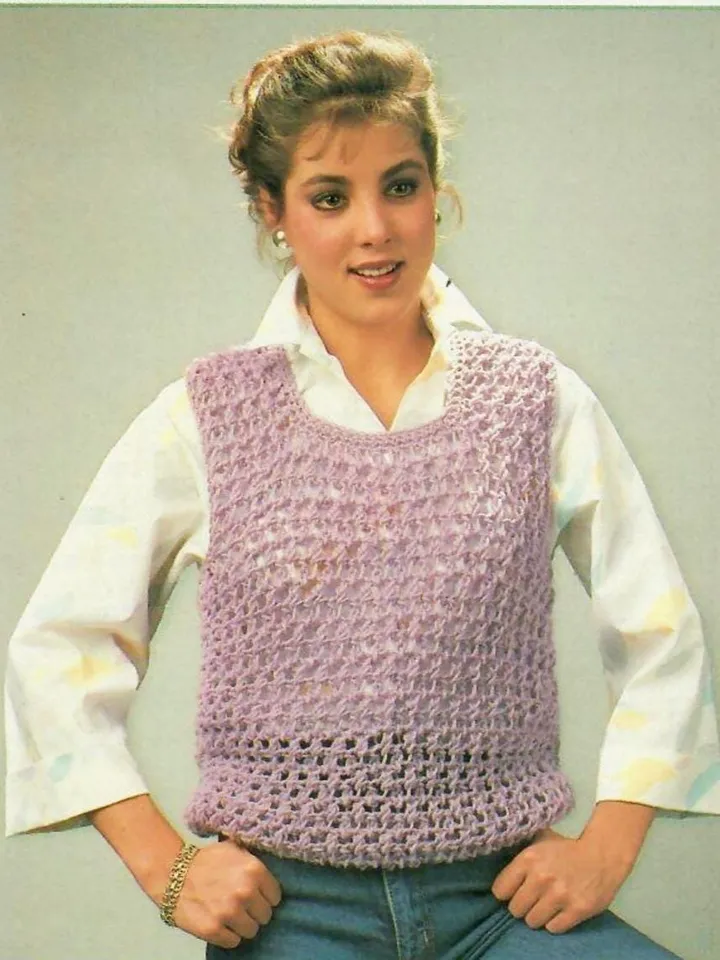 Vest crochet pattern , set vest crochet, lace vest crochet, summer vest crochet, chunky vest, waistcoat pdf