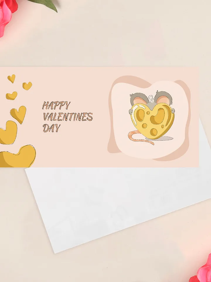 Cheesy Heart Postcard