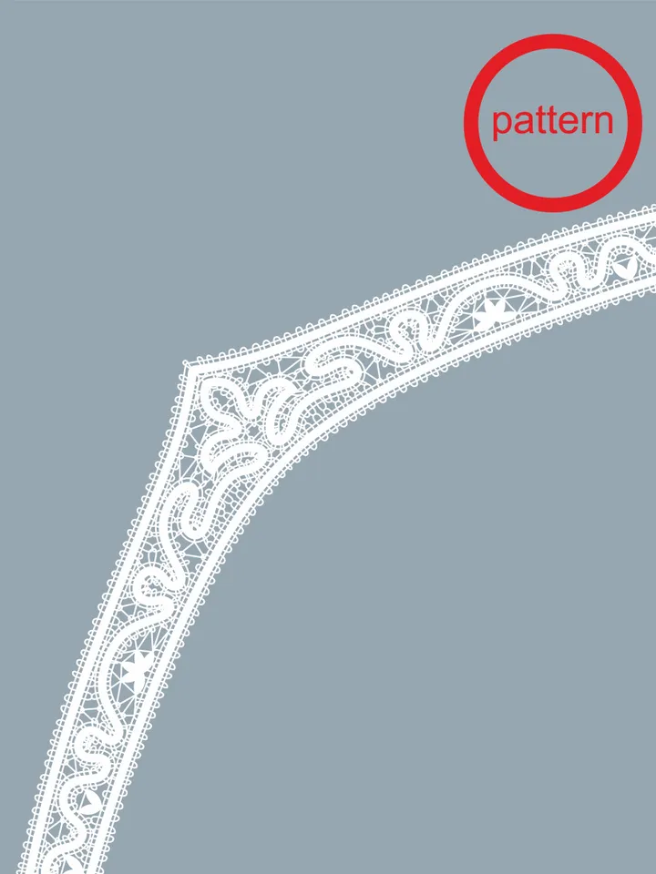 Bobbin lace Diadem pattern Corona Wedding accessory