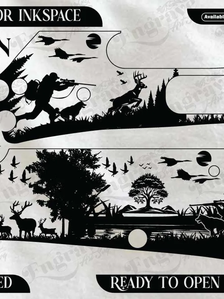 Marlin 336 Hunting Deer Design,lasercut,laserengraving,fiberlaser,engravingfiles