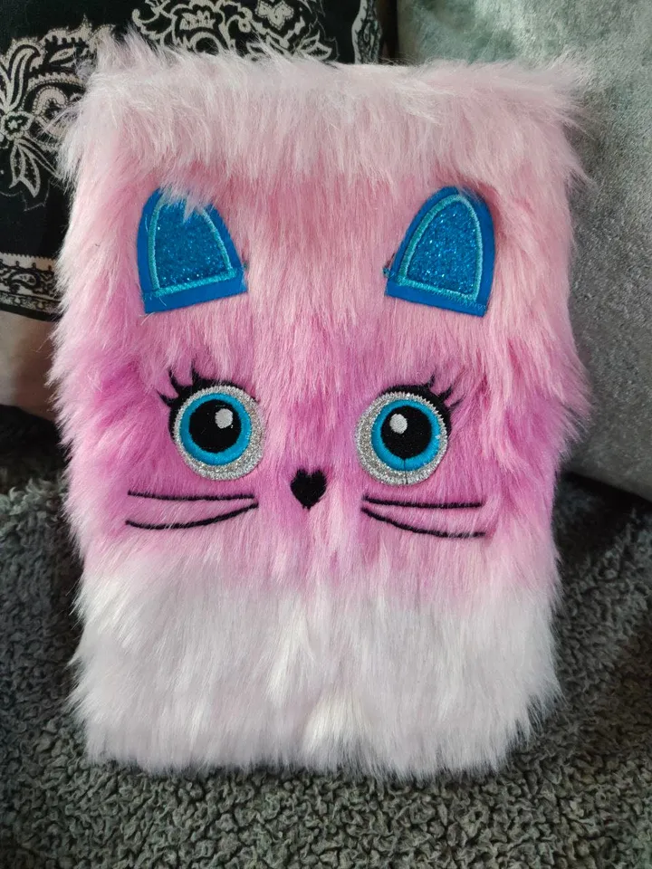 a5 notebook,plush notebook cat,unicorn,panda,children's diaries,furry diary,kids plush diary,gift for girl, plush gift, cartoon notepad