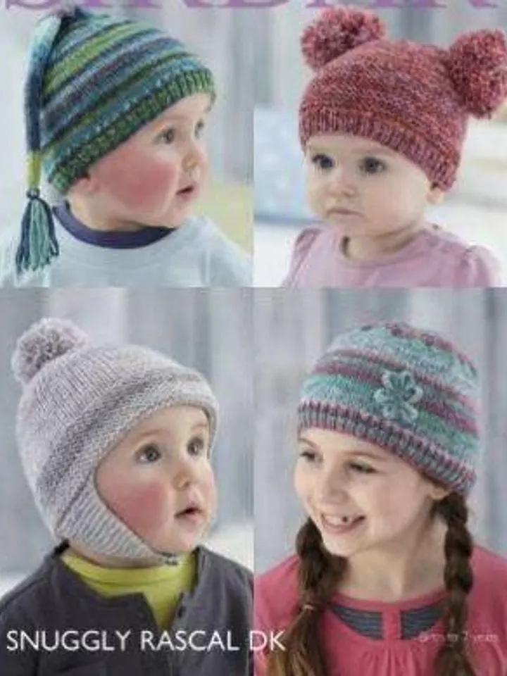 Hats knitting pattern easy pattern baby kids children Boys Girls hat knitting