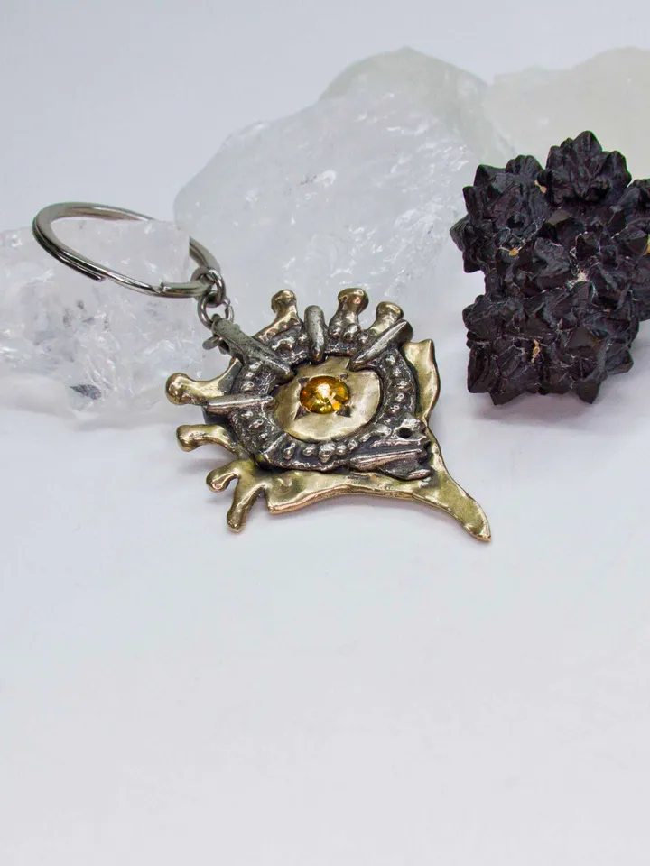 Hellfire keychain based on the magic of the world of Diablo / Gamer cosplay / diablo jewelry