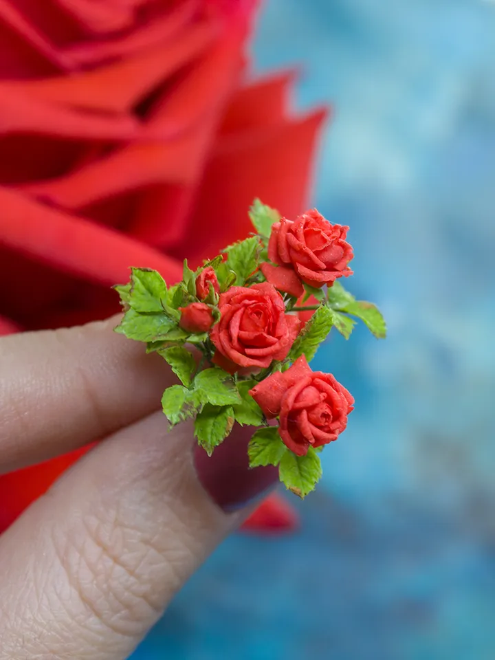 TUTORIAL Miniature French Roses with air dry clay