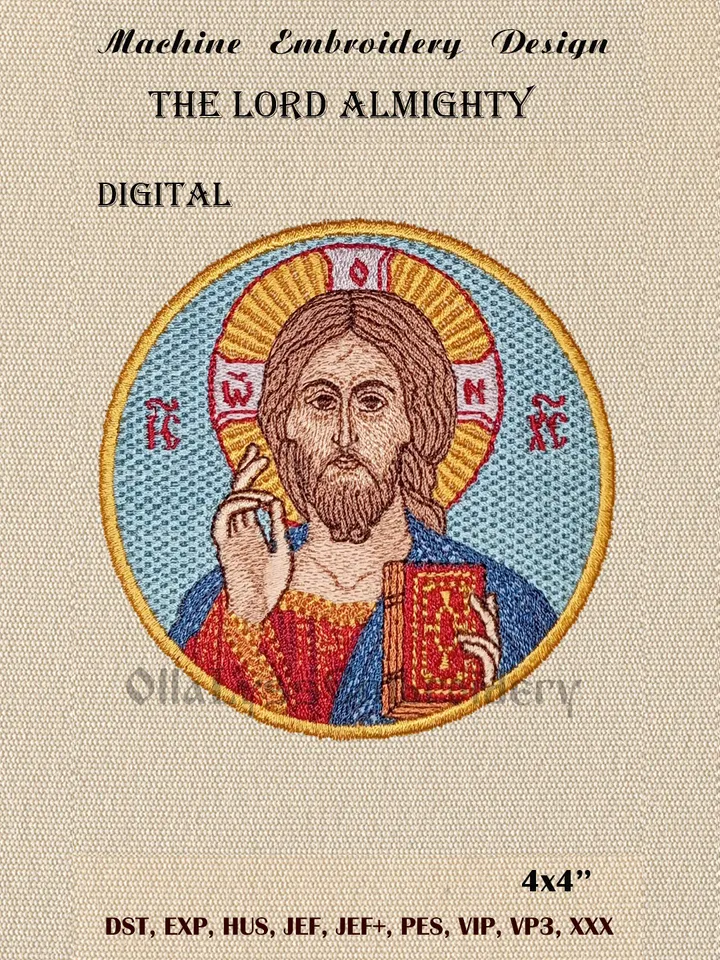 The Lord Almighty embroidery design