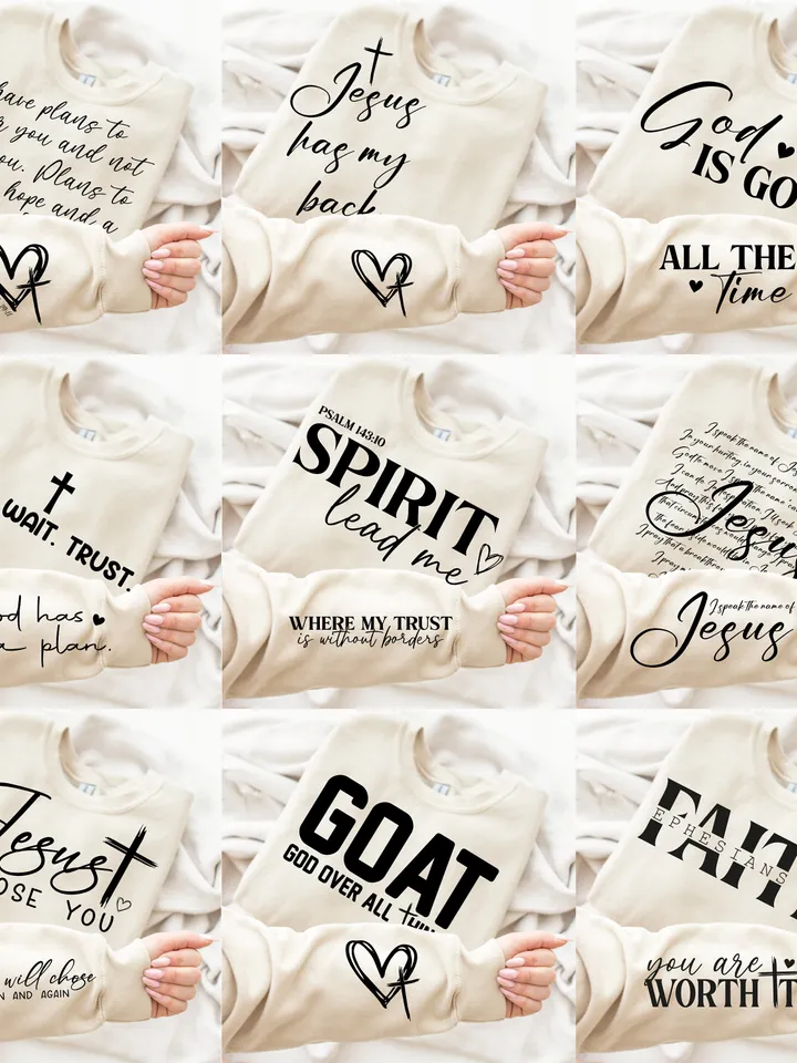 Christian SVG PNG bundle | Religious svg bundle l Sleeve Sweatshirt Svg Bundle | Bible Verse Shirt svg | Psalm vg | Jesus Svg | God Svg Png