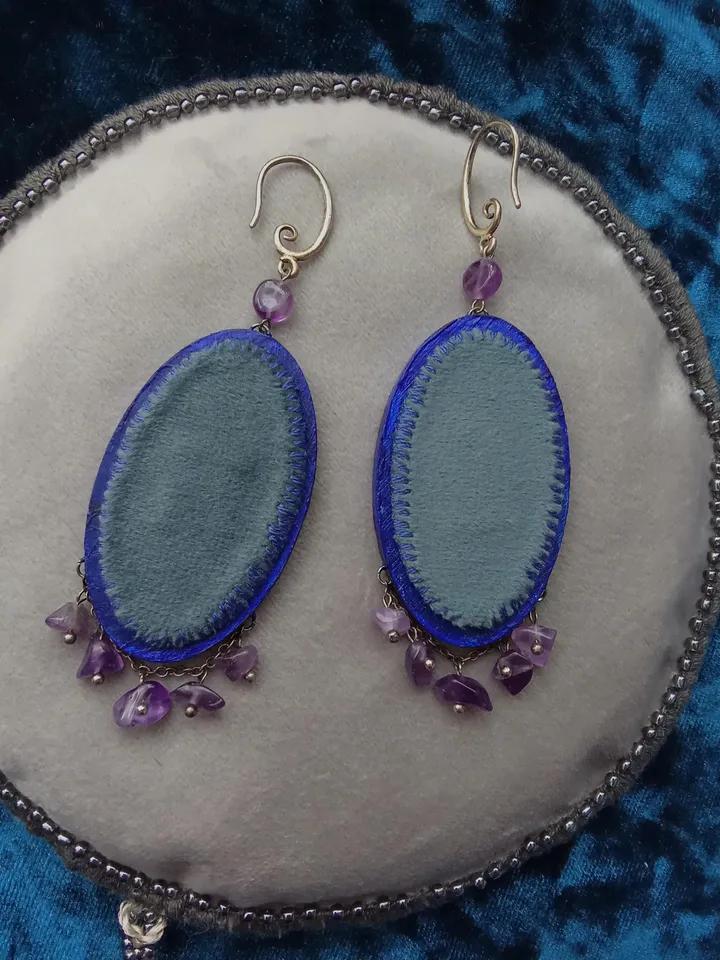 "Evening violettes" earrings