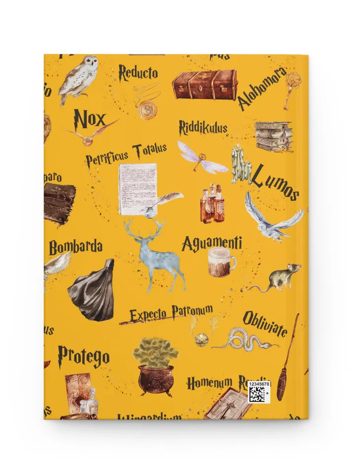 Wizarding World Hardcover Journal, Magic Notebook, Spell Book, Fantasy Diary, Gift, Magic gift Matte Journal