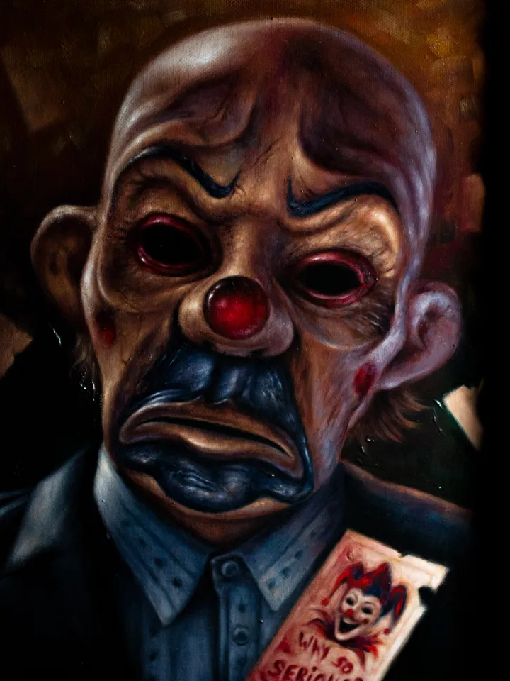 Original oil painting Joker