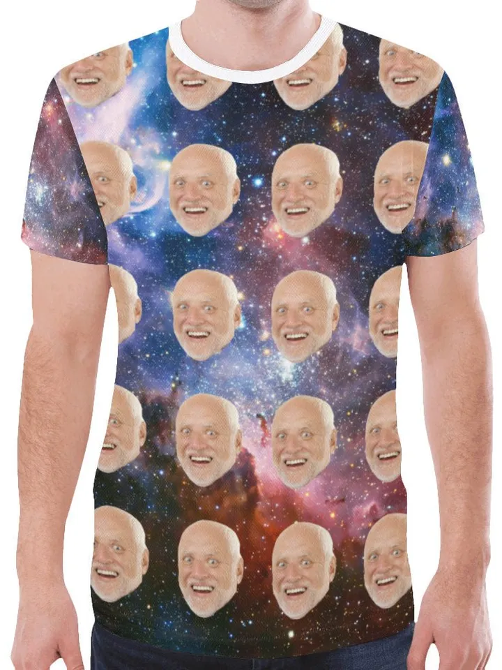 Custom Face Shirt Galaxy Style - Personalized T-Shirt