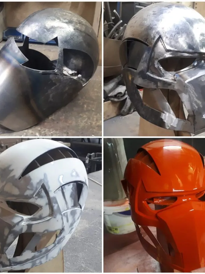 Red Hood helmet - Deadpool helmet - cosplay helmet - steel helmet - hand forged