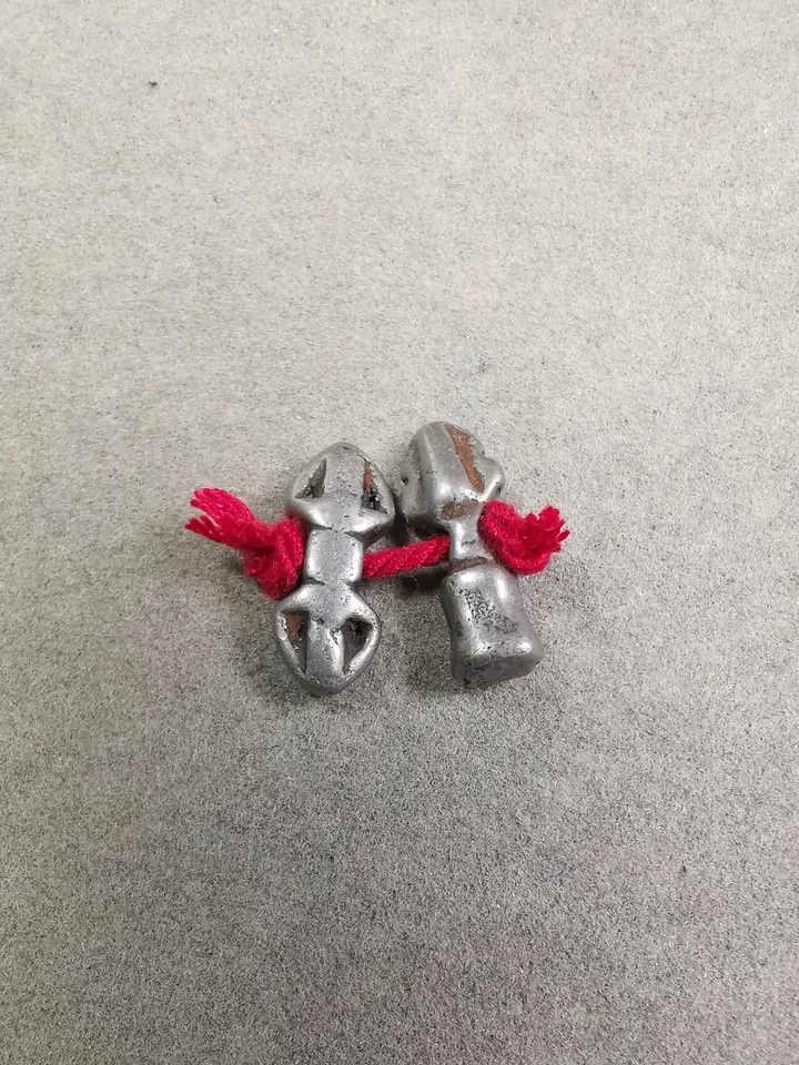 Gandhanra Handmade Tibetan Amulet Pendant,Mini Vajra and Dorje Bell, Mala Marker Bead Accessories, Made of Cold Iron