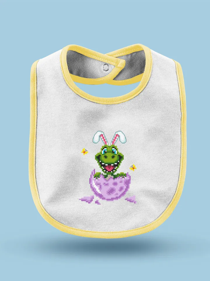 Funny dinosaur easter cross stitch pattern PDF download, Set of 2 small dinosaur cross stitch chart, Cute dino pattern digital PDF #T29