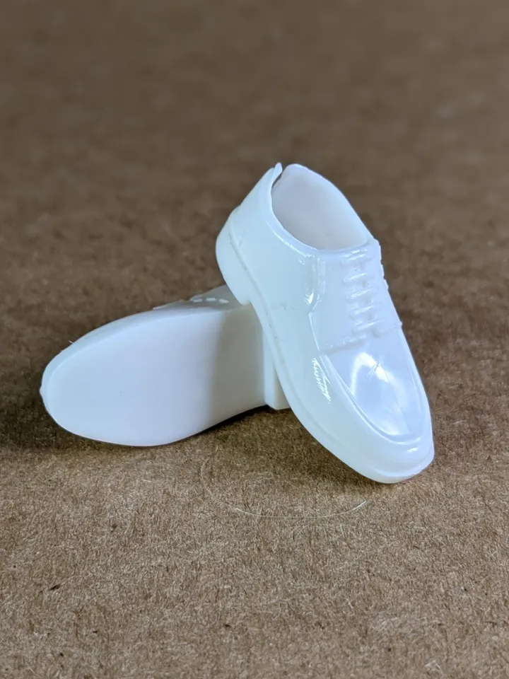 Classic white suits shoes for 1/6 scale male dolls