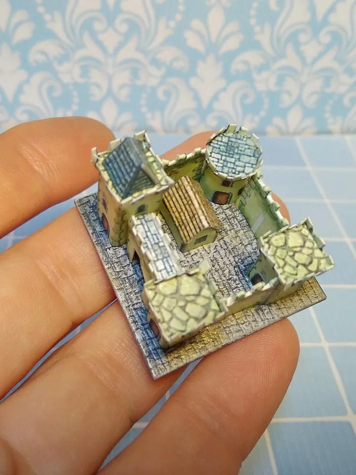 Fortress for a dollhouse.1:12 scale.