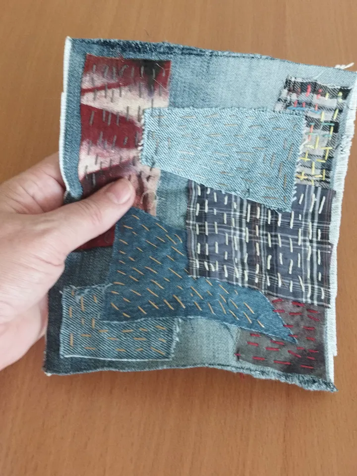 Denim patches,Patches, stripe, for decoration, denim