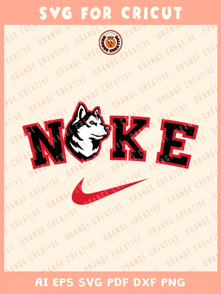 Ni.kee Northeastern Huskies Svg, NCAA College Football Team Svg, NCAA Northeastern Huskies Team SVG for cricut, NCAA Team Shirt For Fan, Svg Files for Cricut, Png, Dxf, Digital Download