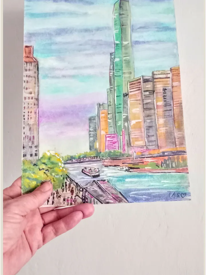 Painting Chicago City Street