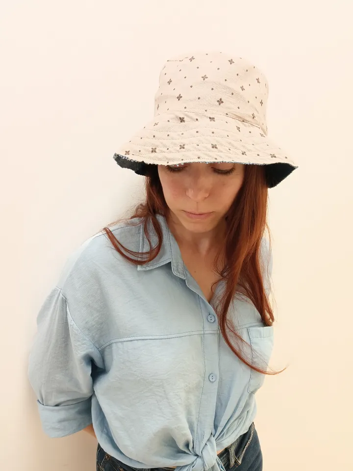 Denim bucket hat