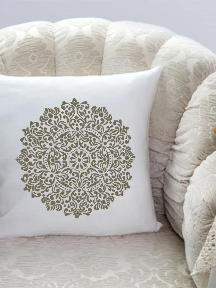 Flower mandala cross stitch pattern PDF download Monochrome cross stitch chart, Simple mandala pattern digital PDF, Mandala ornament #M259