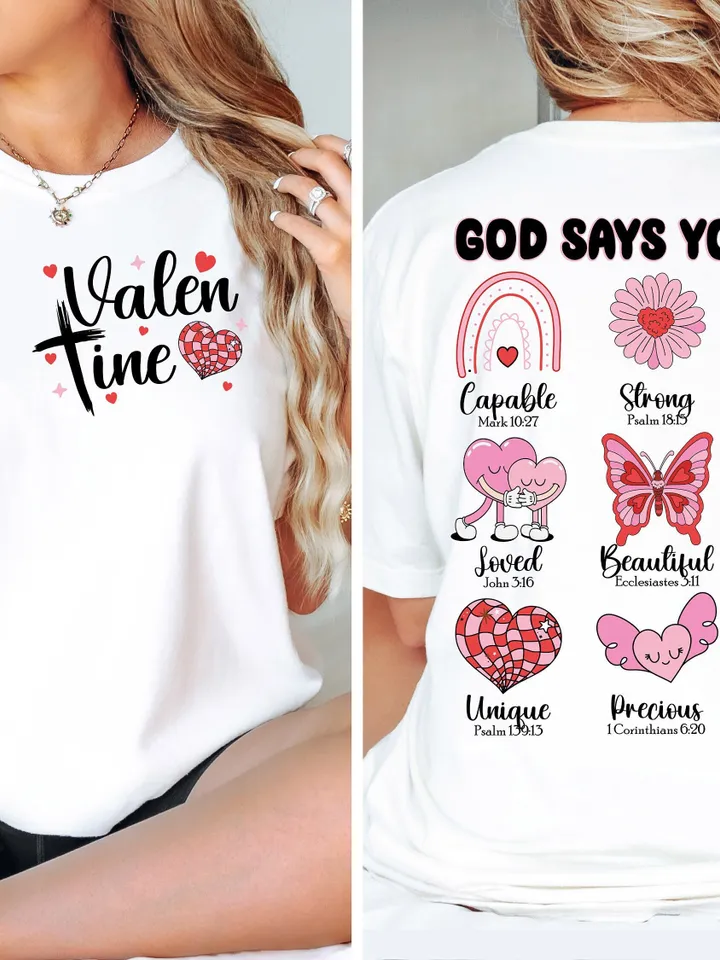 God says you are Valentine png, Jesus valentine png, valentine doodle png, christian valentine png, valentine bible verse png, valentine png