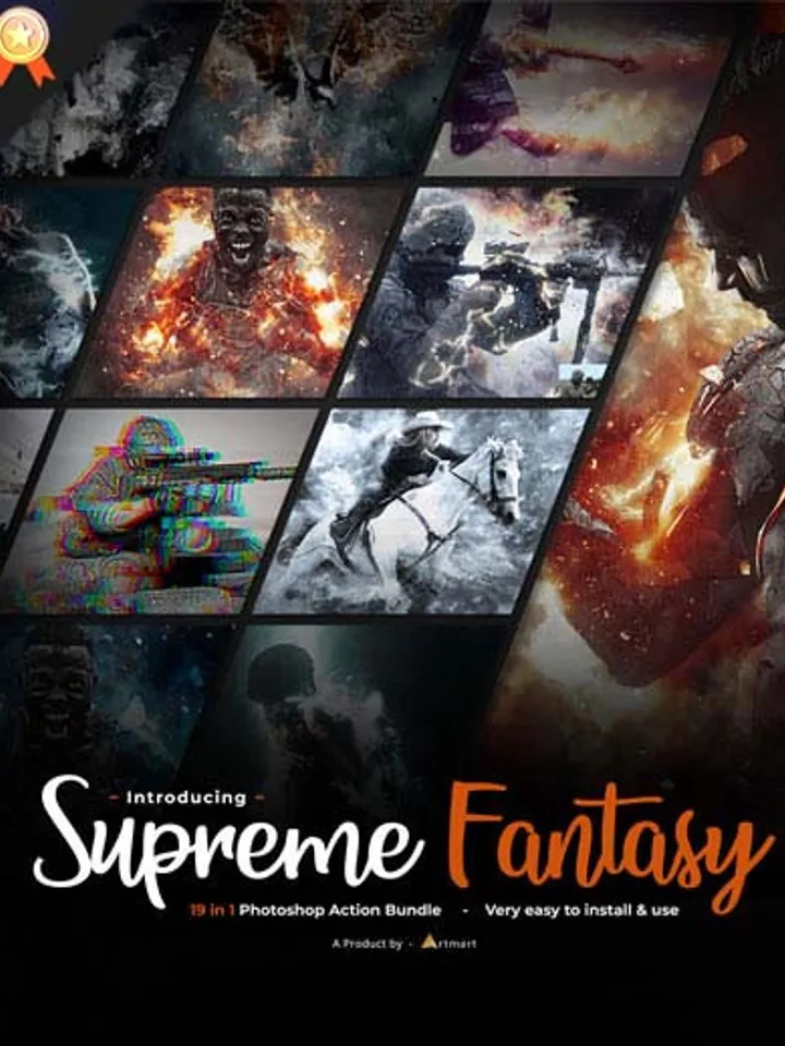 Supreme Fantasy Photoshop Actions Bundle 19 In 1