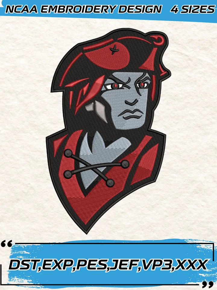 Colgate Raiders Embroidery Designs,NCAA Logo Embroidery Design,Machine Embroidery Design File,4 Sizes, Digital Download