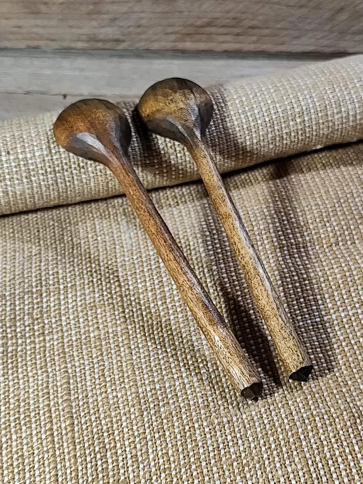 Handmade small wooden spoon, 9th anniversary willow wood, Dessert willow spoon, Measuring spoon, Wooden gift tea lovers