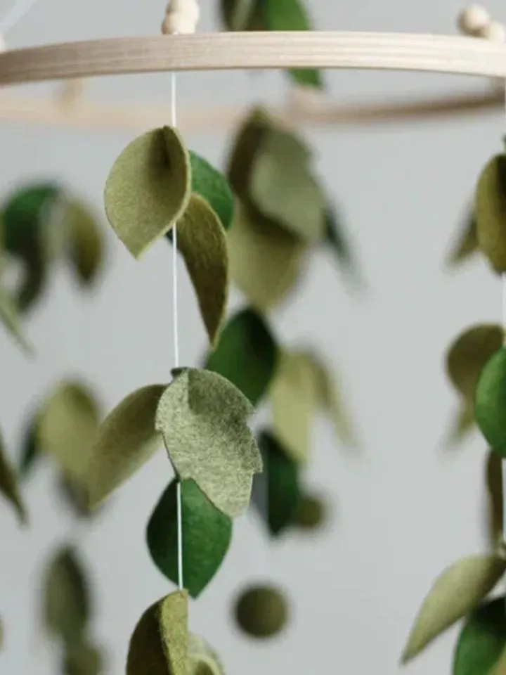 Handcrafted Woodland Themed Felt Baby Mobile - Customizable Nursery Decor