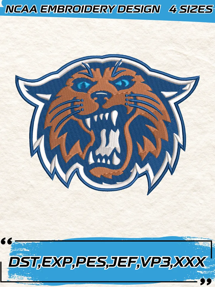 Villanova Wildcats Embroidery Designs,NCAA Logo Embroidery Design,Machine Embroidery Design File,4 Sizes, Digital Download