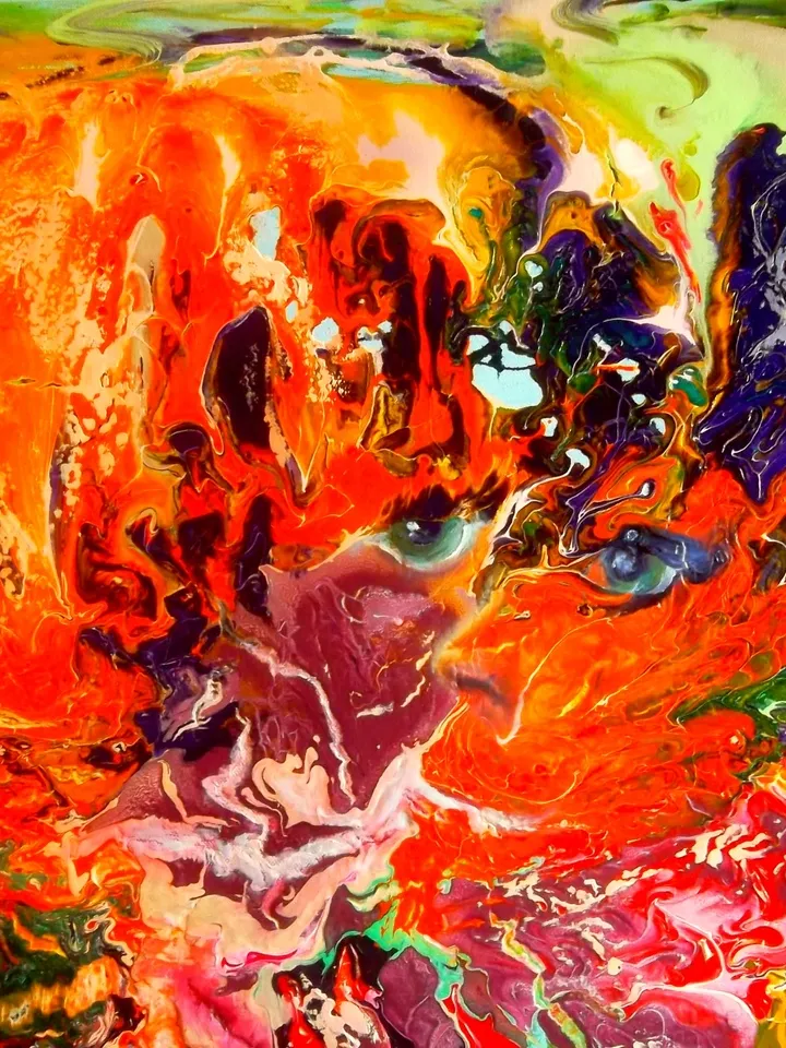 Love Girl Man Woman Summer Abstract Painting Art Original Oil Painting Canvas Large Artist Svinar Oksana