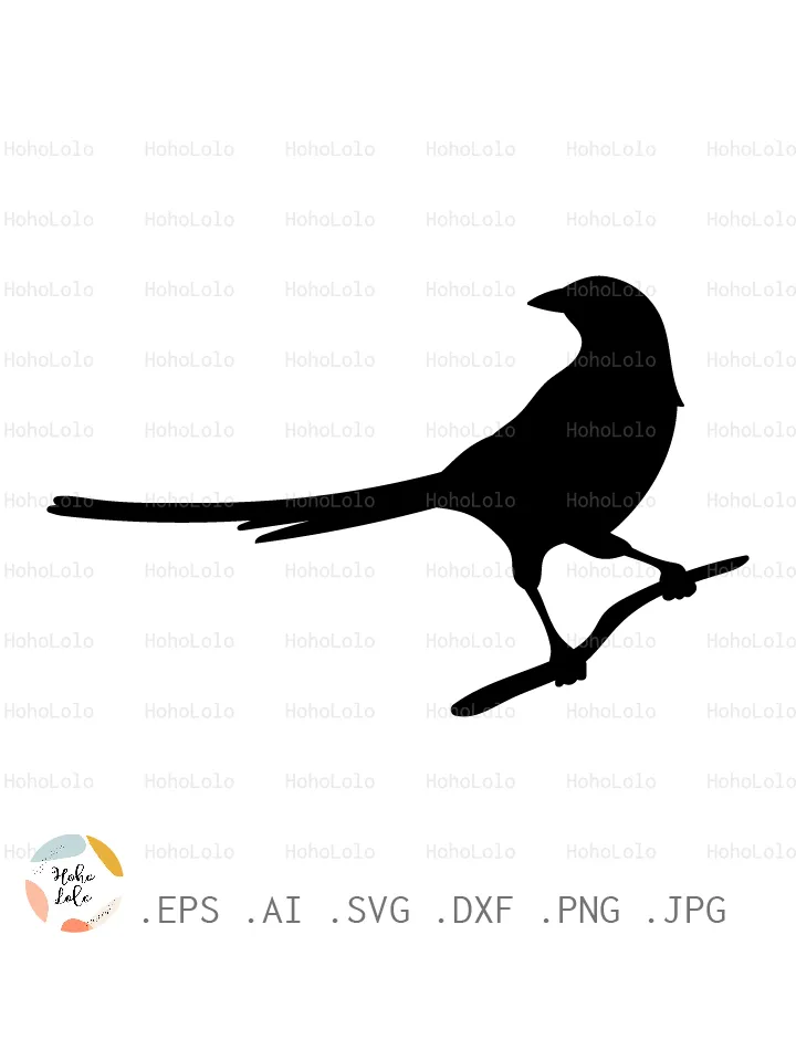 Magpie Svg, Magpie Silhouette, Magpie Bird, Magpie Cricut, Magpie Stencil, Magpie Template Dxf, Magpie Clipart Png