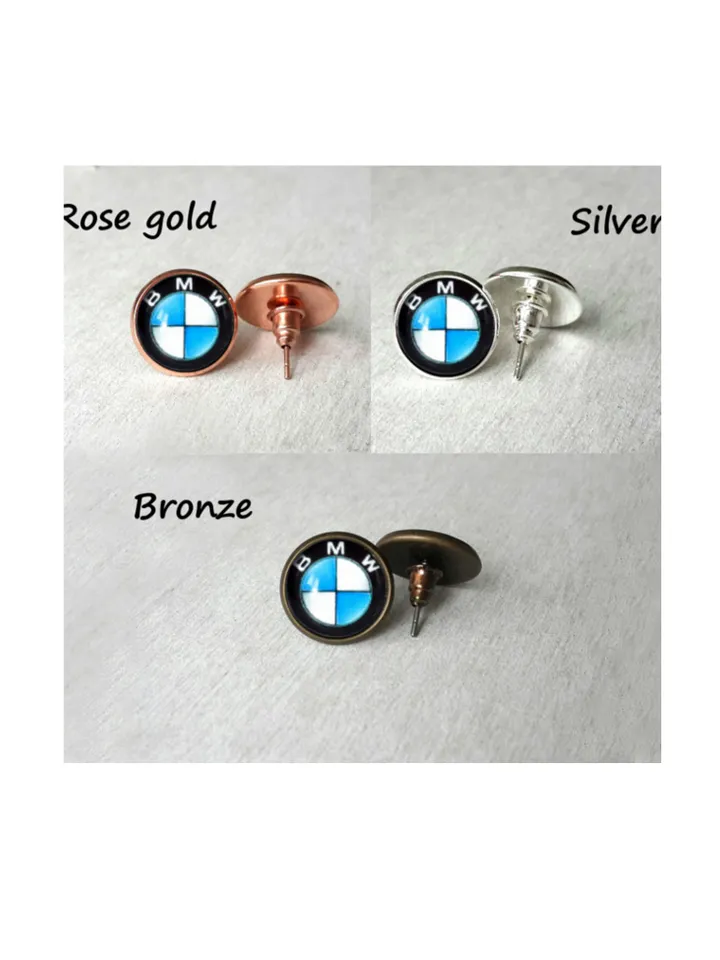 BMW earrings studs, BMW Logo, BMW Earrings, BMW Accessories gift