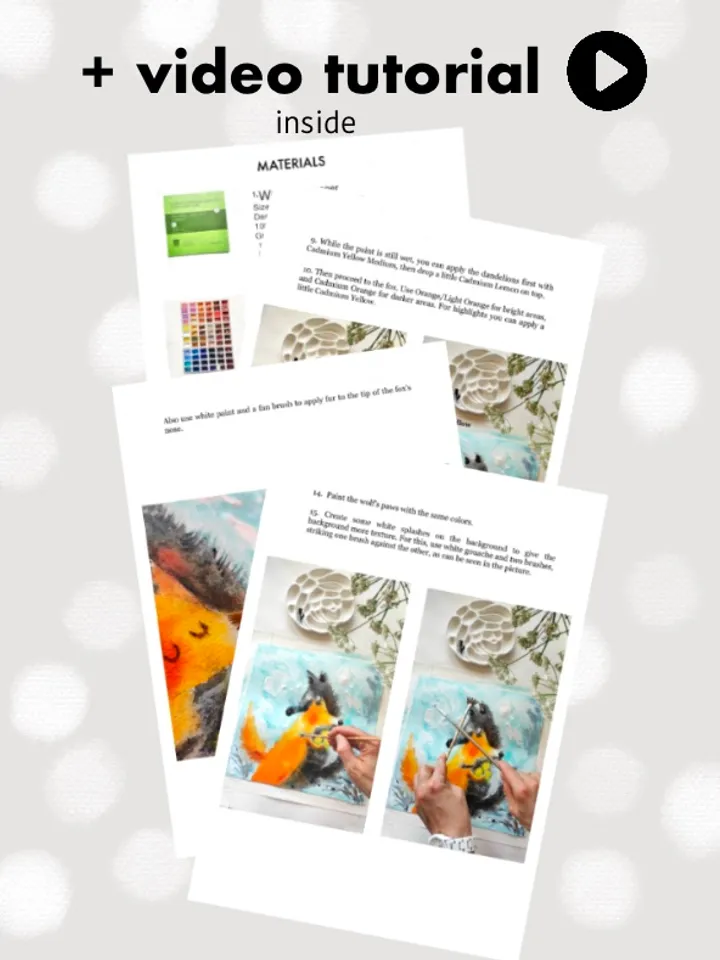 2-in-1 Tutorials: Animation + Artwork in Mixed Media by Julia Schigal