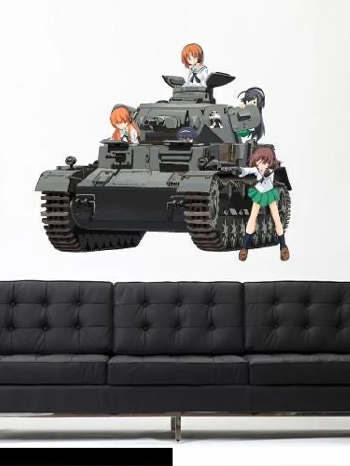 Anime girls und panzer Wall Decal Sticker Gift col761