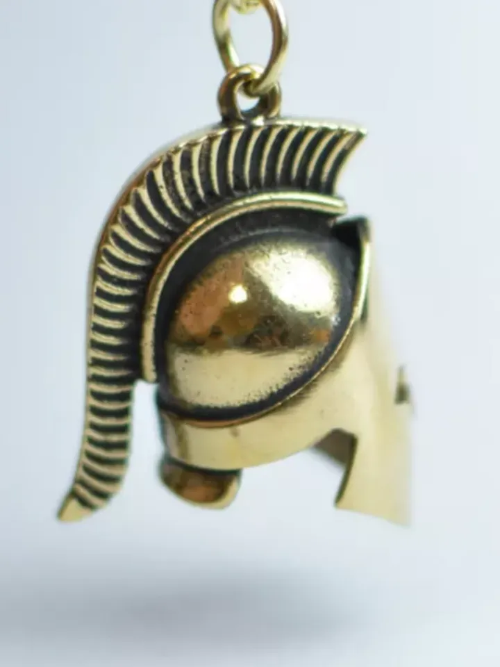 Roman helmet keychain