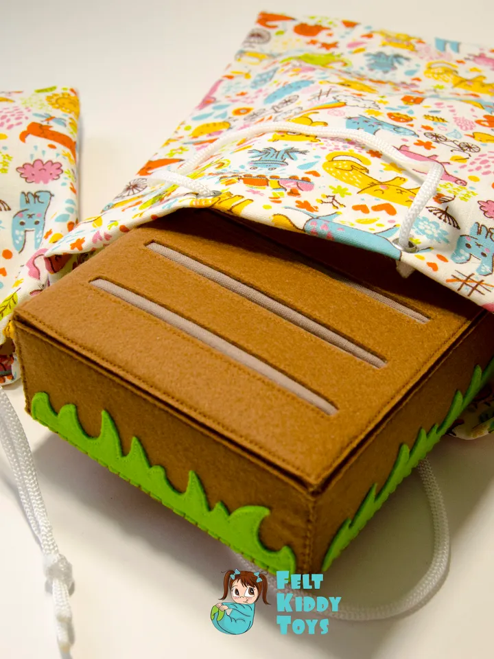 Felt vegetable garden, eco toy, Set 1